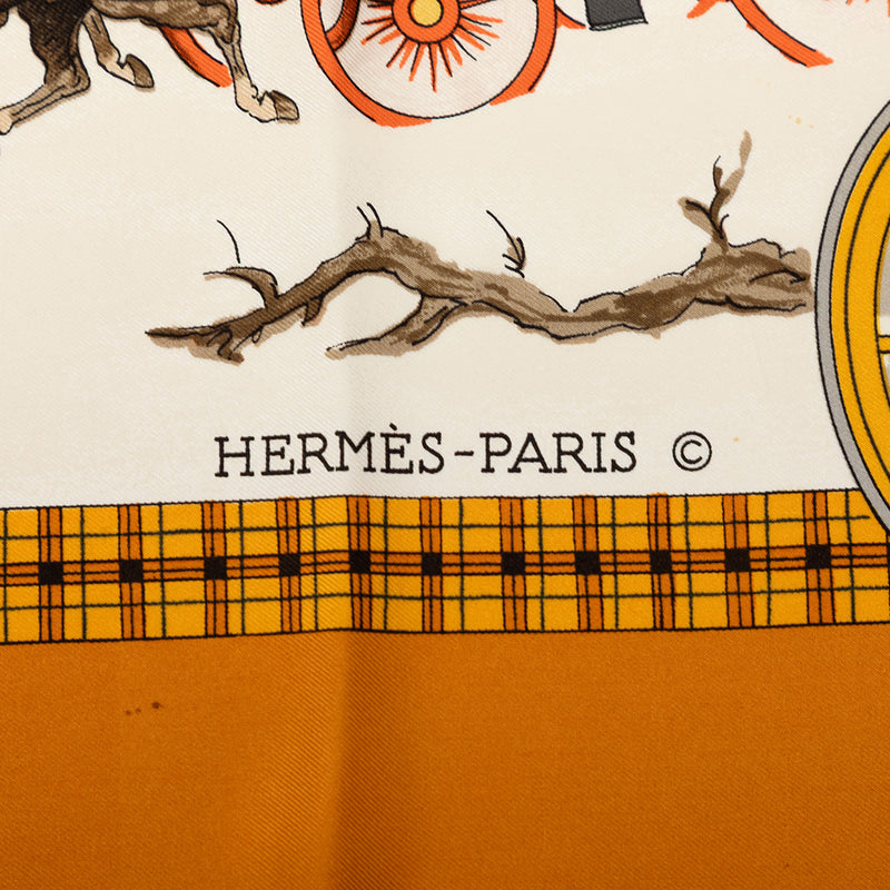 L Hiver En Poste Silk Scarf 90 - Image 7
