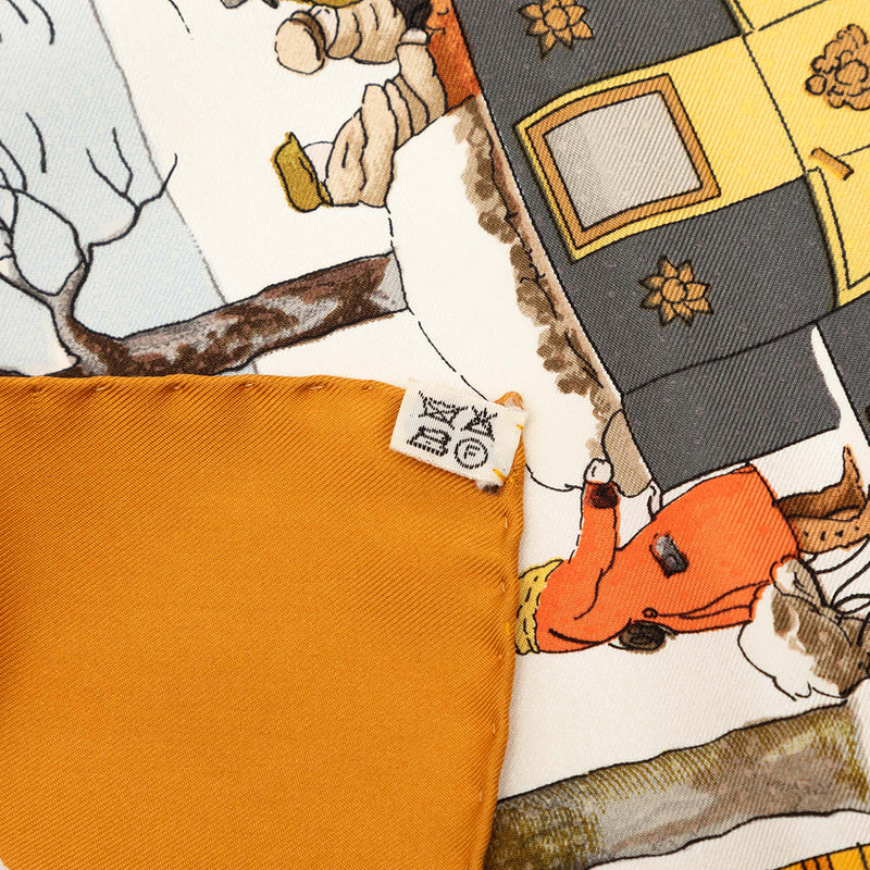 L Hiver En Poste Silk Scarf 90 - Image 8