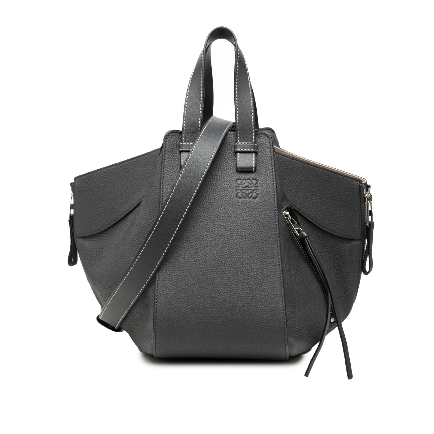 Small Leather Hammock Satchel - Image 1
