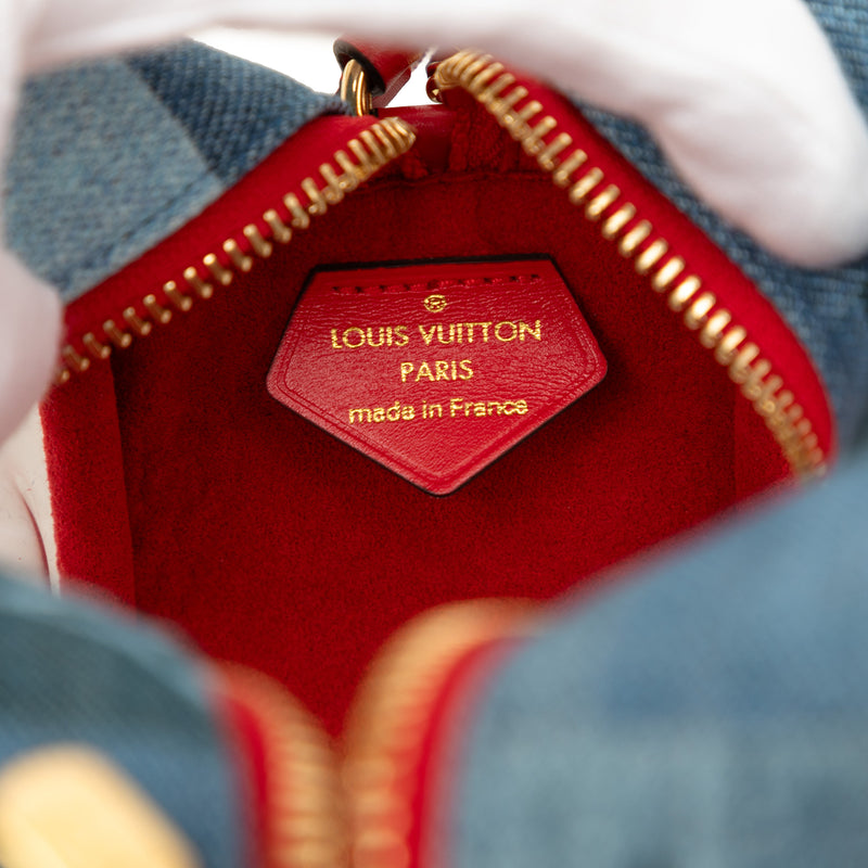Monogram Denim Patchwork Beach Pouch - Image 5
