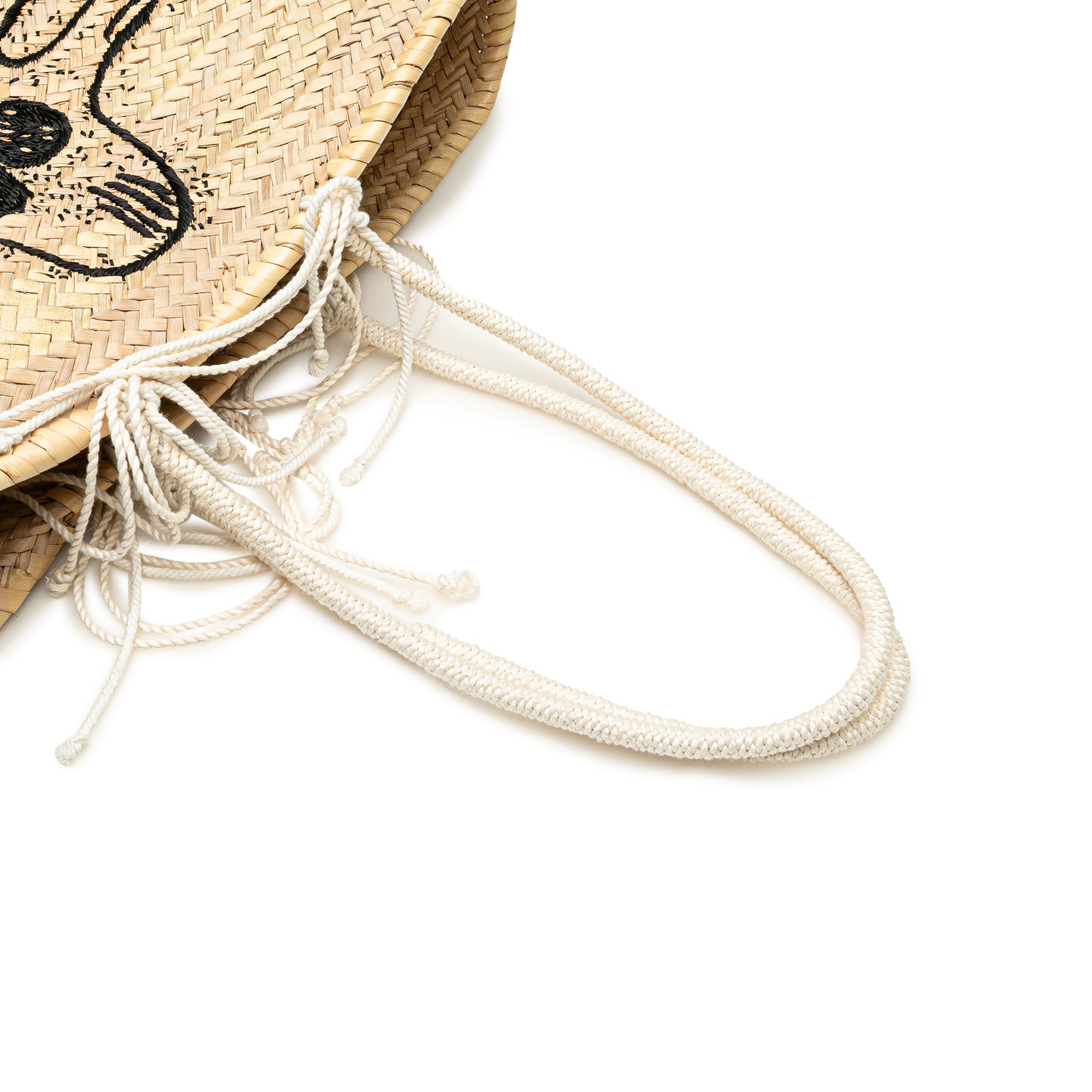 Andre Butzer Large Raffia Classic Wanderer Embroidered Shopping Tote - Image 11