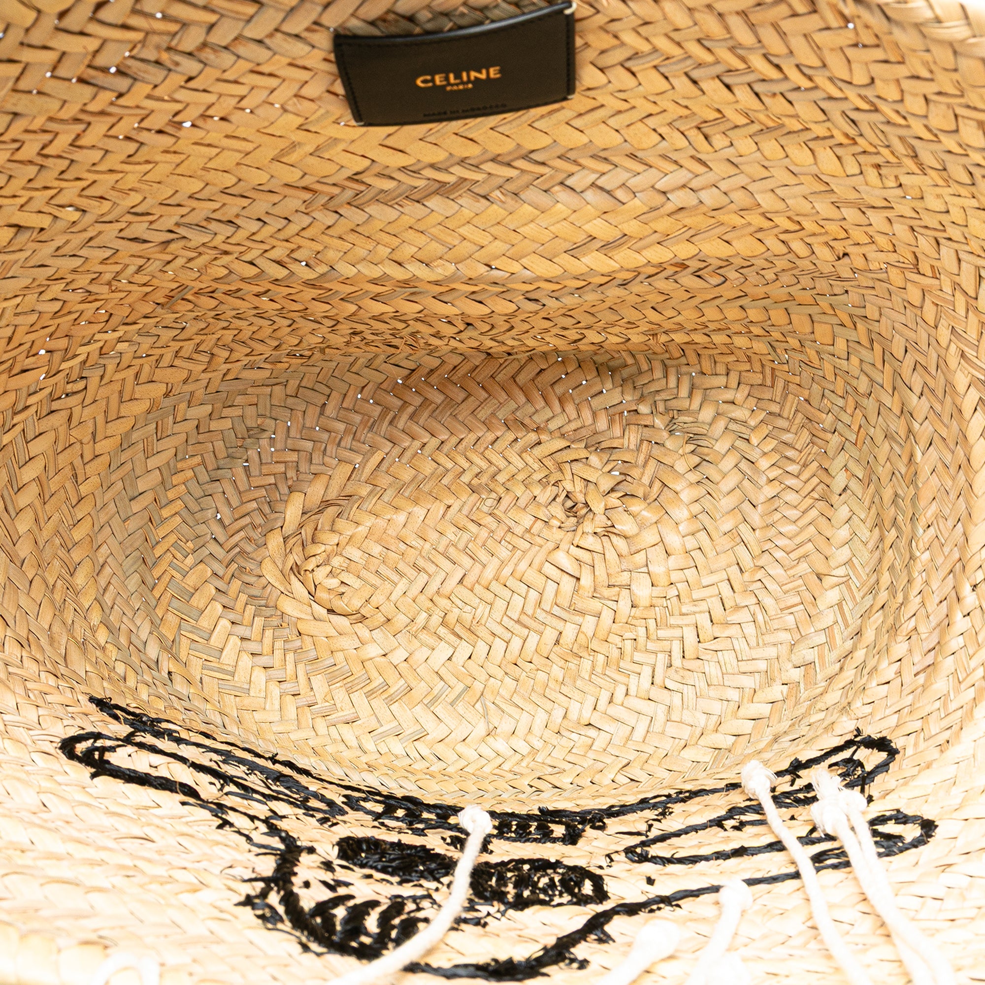 Andre Butzer Large Raffia Classic Wanderer Embroidered Shopping Tote - Image 4
