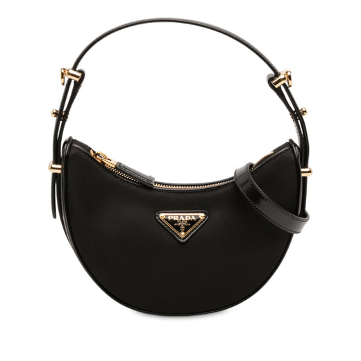 Small Re Nylon and Leather Arque Satchel - Image 1