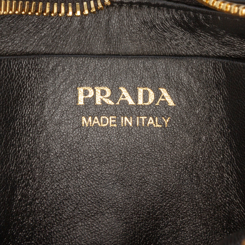 Small Re Nylon and Leather Arque Satchel - Image 5