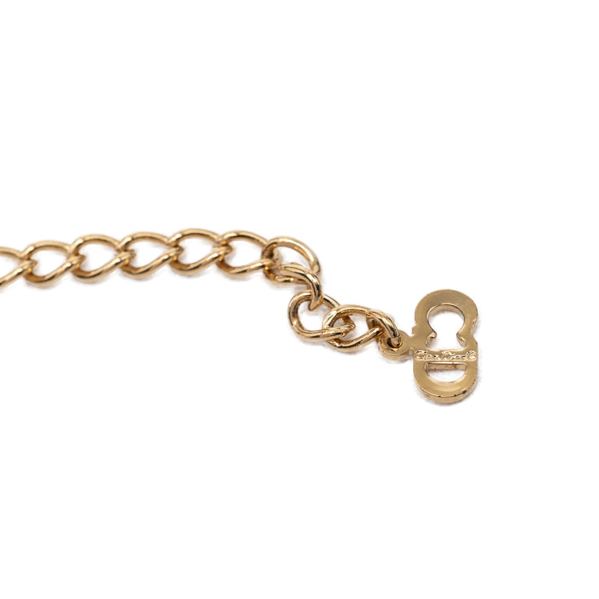 Gold Plated Logo Pendant Necklace - Image 4