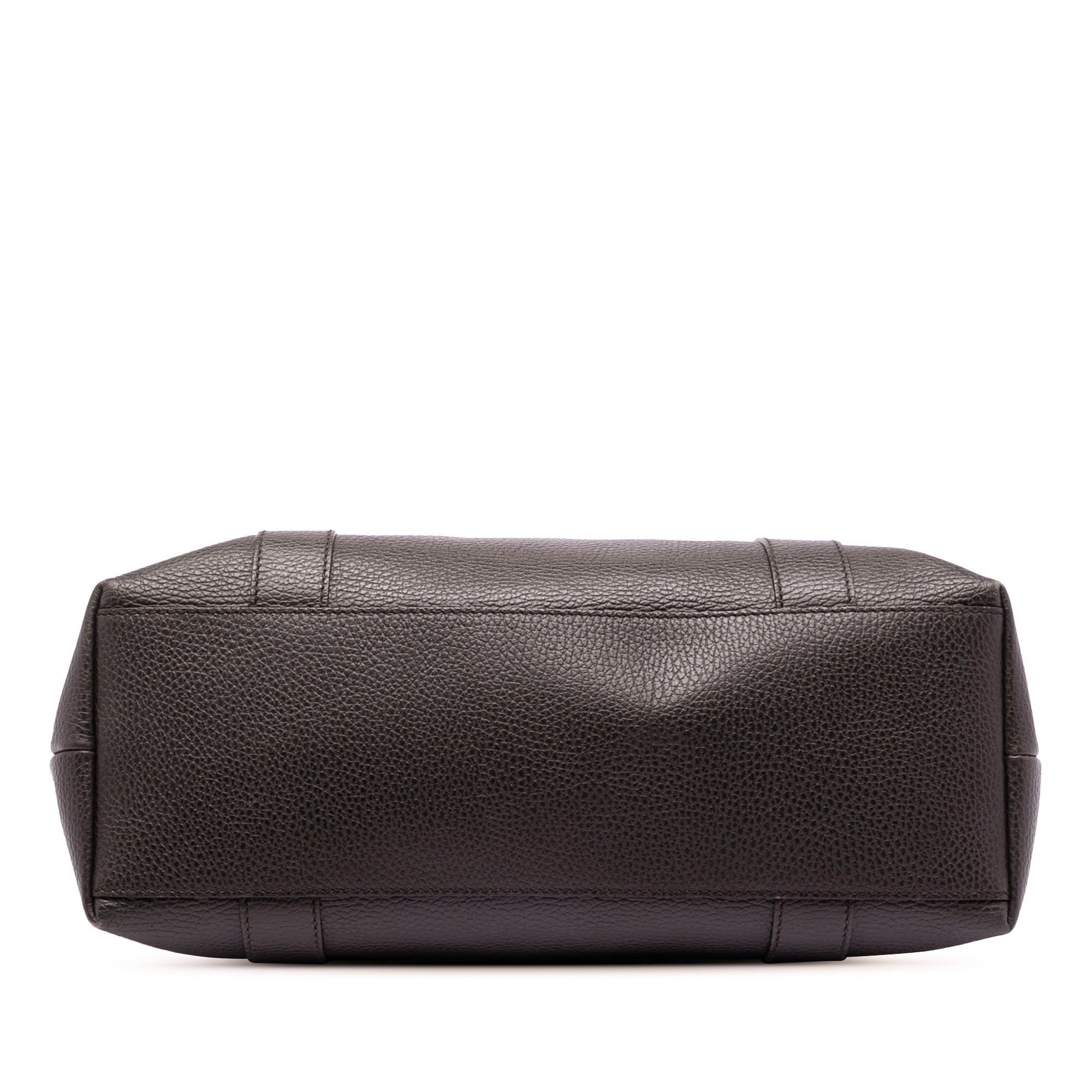 Grained Calfskin Bamboo Shopper Tote - Image 3