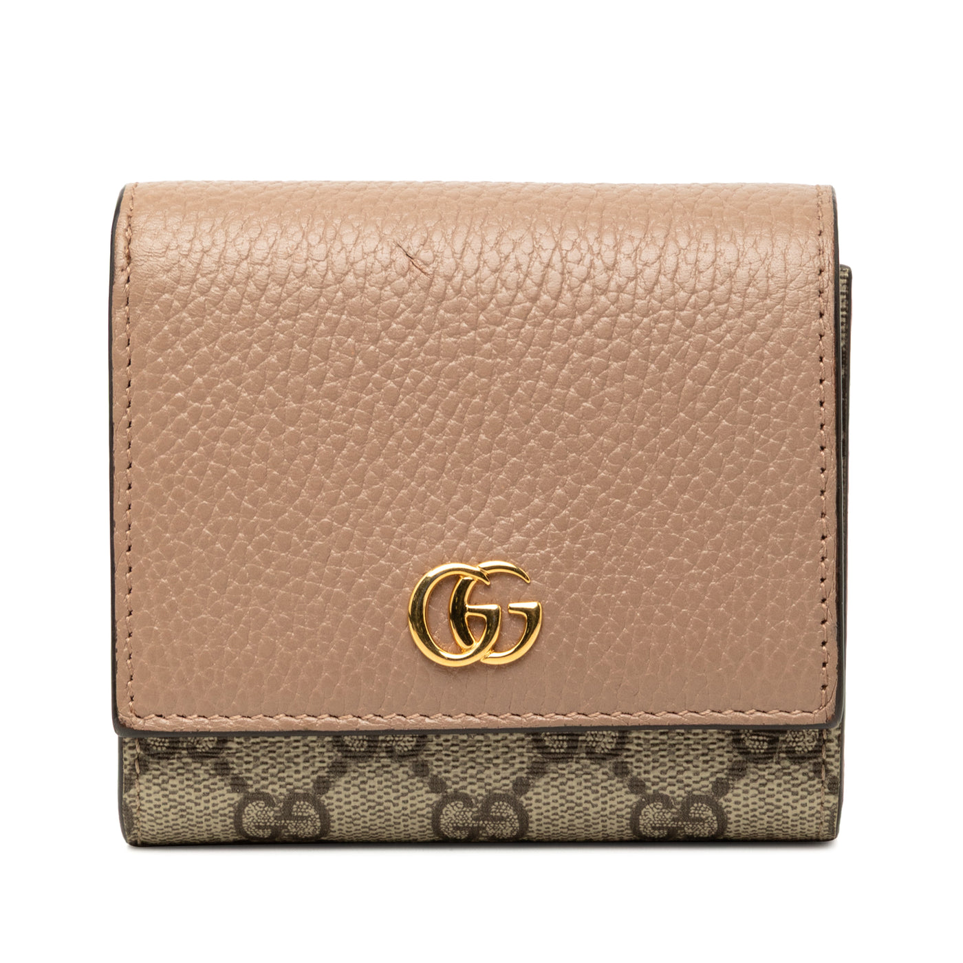 Bicolor GG Marmont Calfskin and GG Supreme Wallet - Image 1