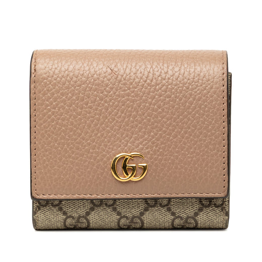 Bicolor GG Marmont Calfskin and GG Supreme Wallet - Image 1