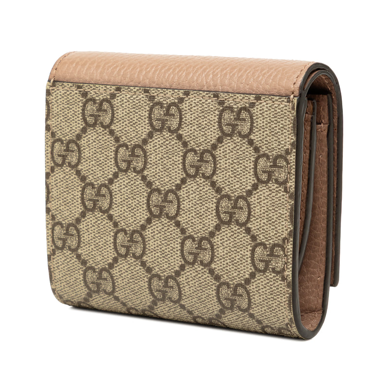 Bicolor GG Marmont Calfskin and GG Supreme Wallet - Image 2