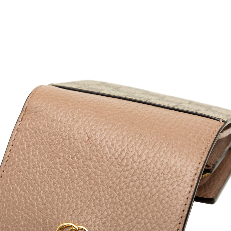 Bicolor GG Marmont Calfskin and GG Supreme Wallet - Image 6