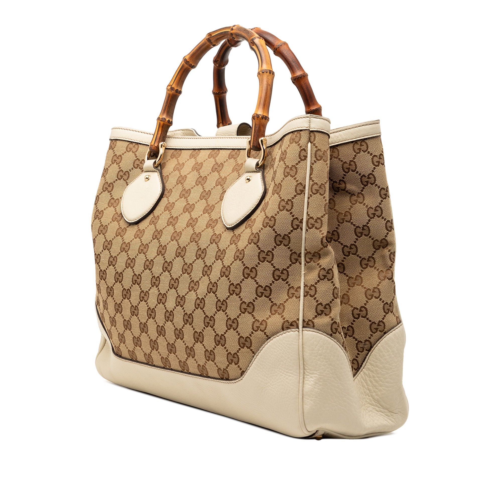 Medium GG Canvas Bamboo Diana Tote - Image 2