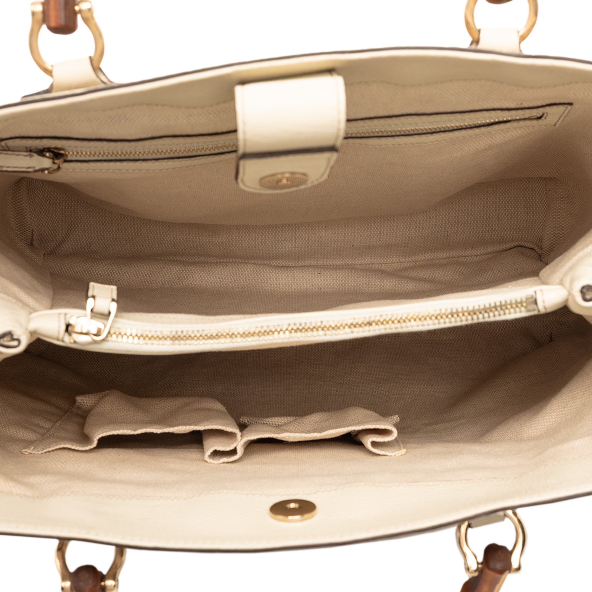 Medium GG Canvas Bamboo Diana Tote - Image 4