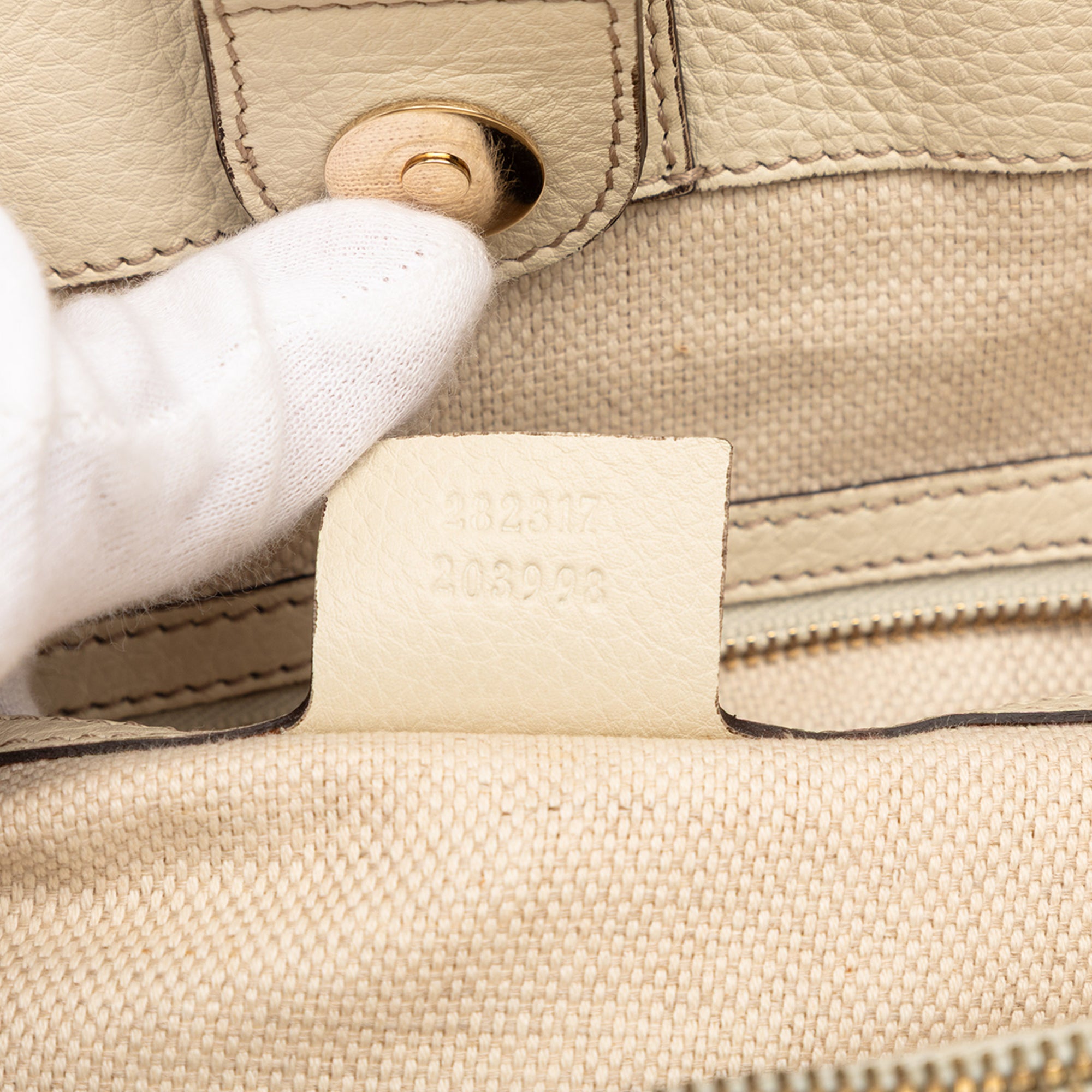 Medium GG Canvas Bamboo Diana Tote - Image 6