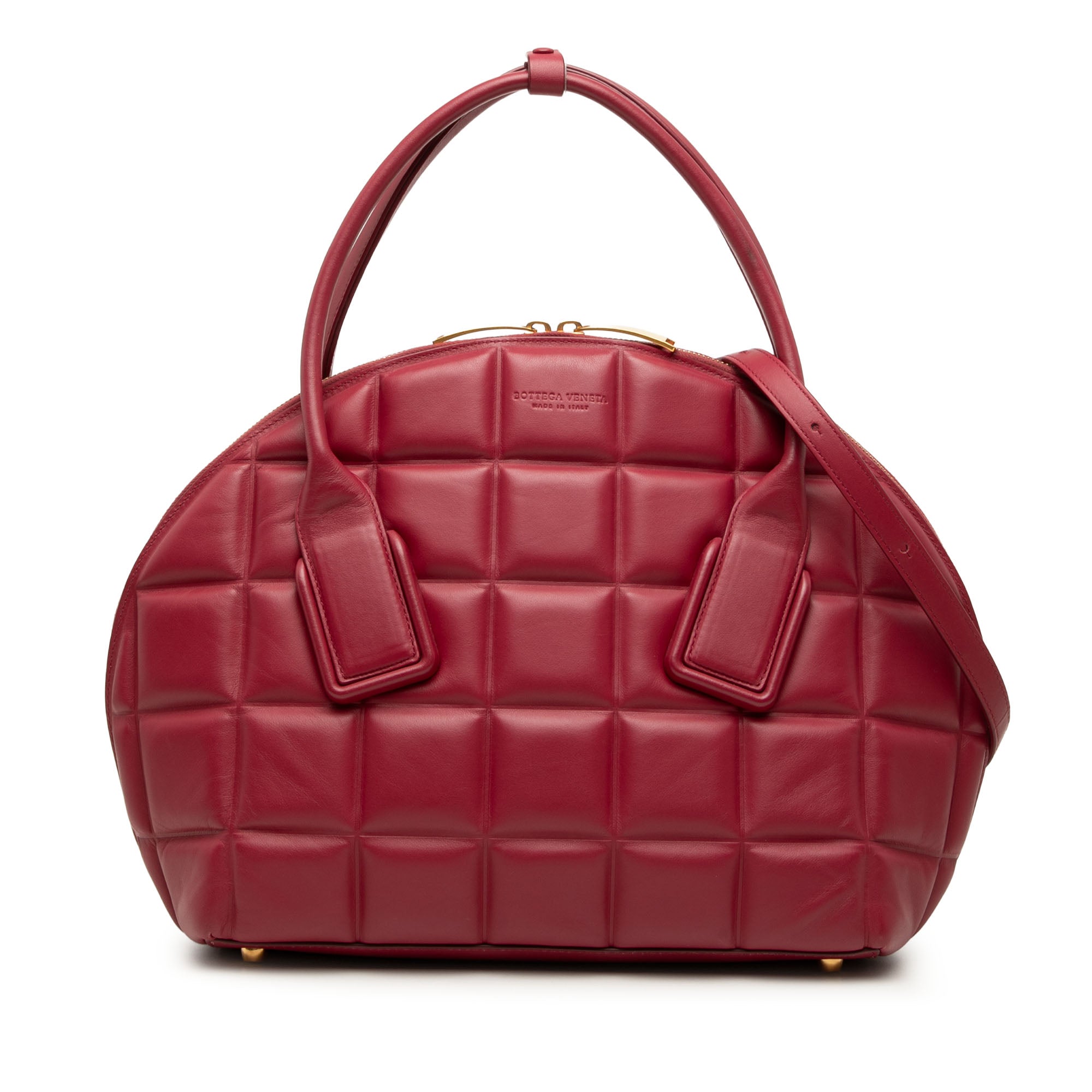 Medium Padded Leather Swoop Bag - Image 1