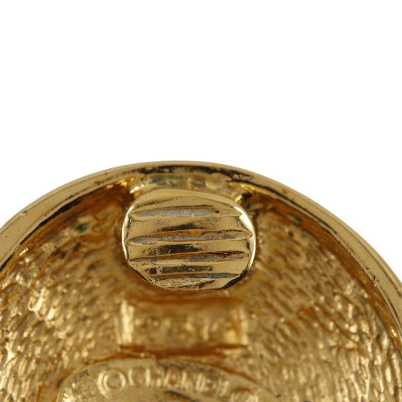 CC Quilted Gold Plated Round Clip On Earrings - Image 10