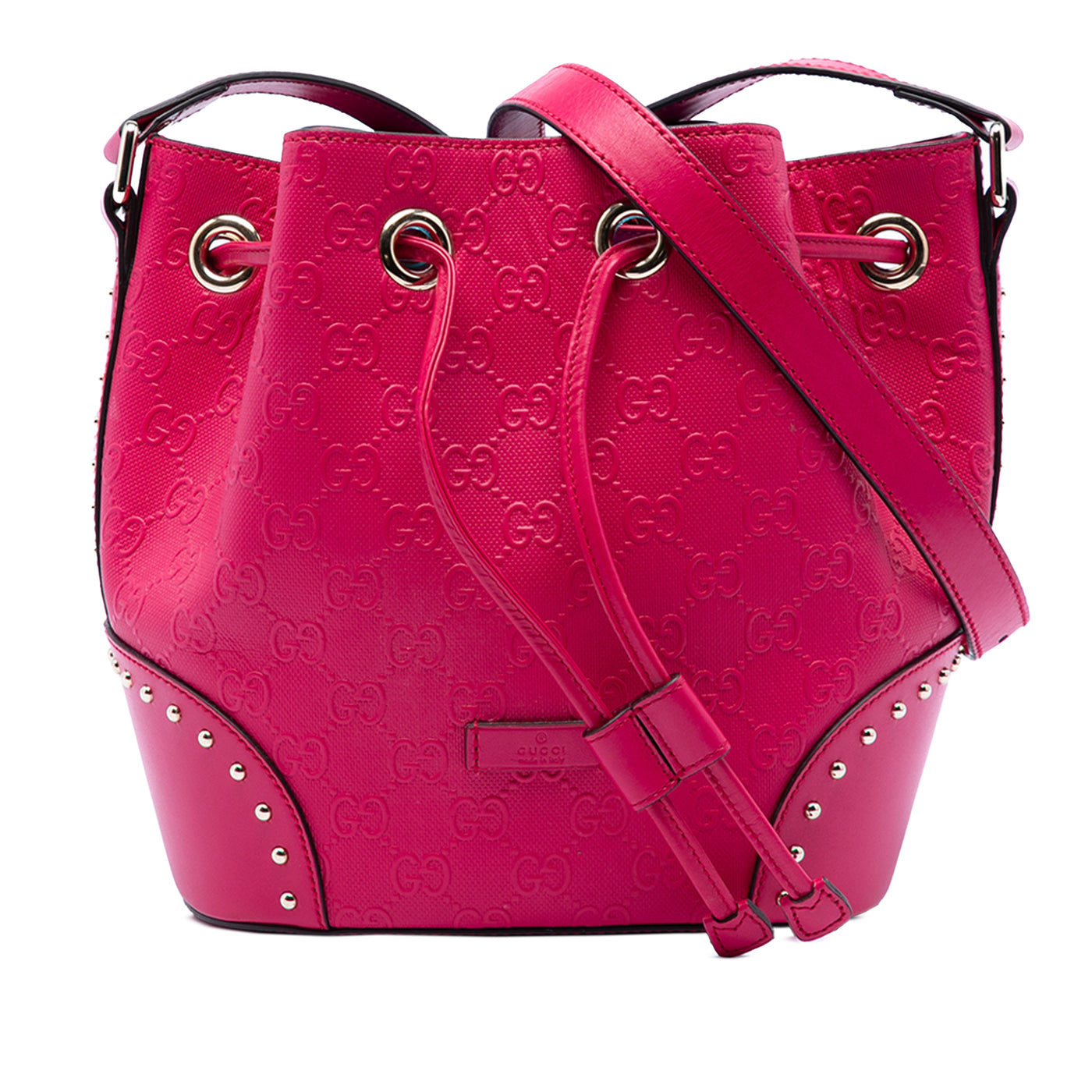 Guccissima Bright Studded Bucket Bag - Image 1