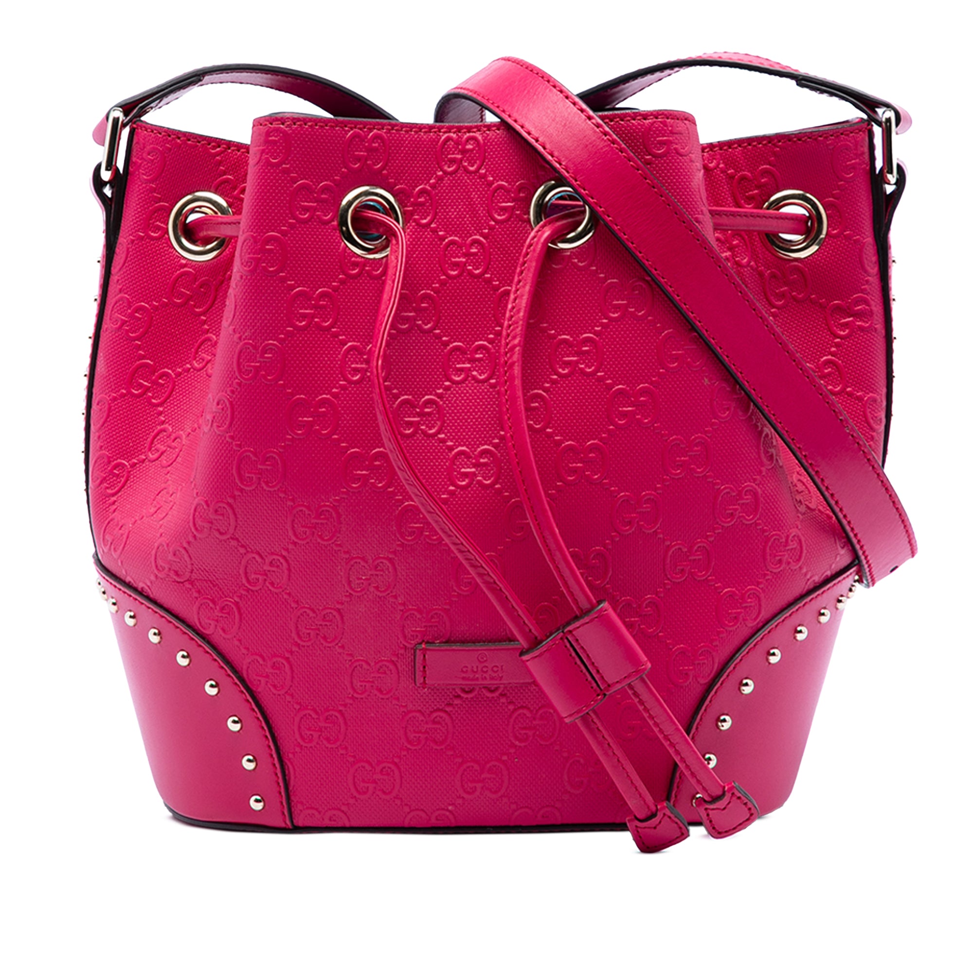 Guccissima Bright Studded Bucket Bag - Image 1