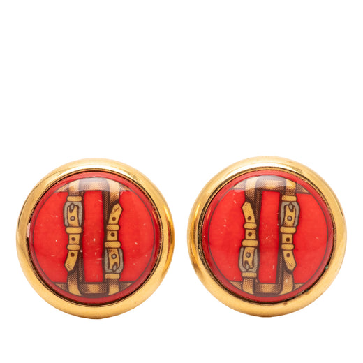 Enamel Clip On Earrings - Image 1