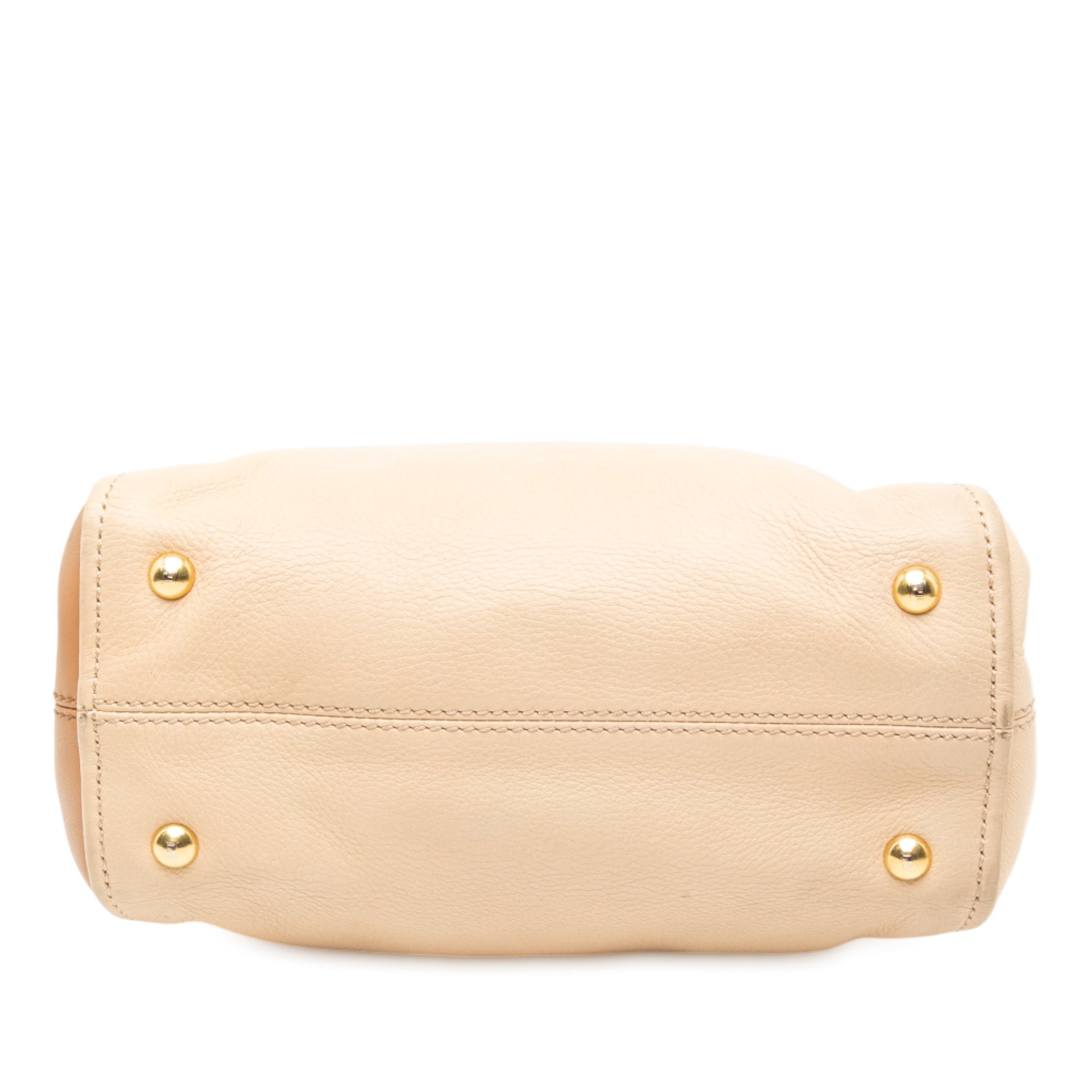 Small Tricolor Leather Chameleon Satchel - Image 3