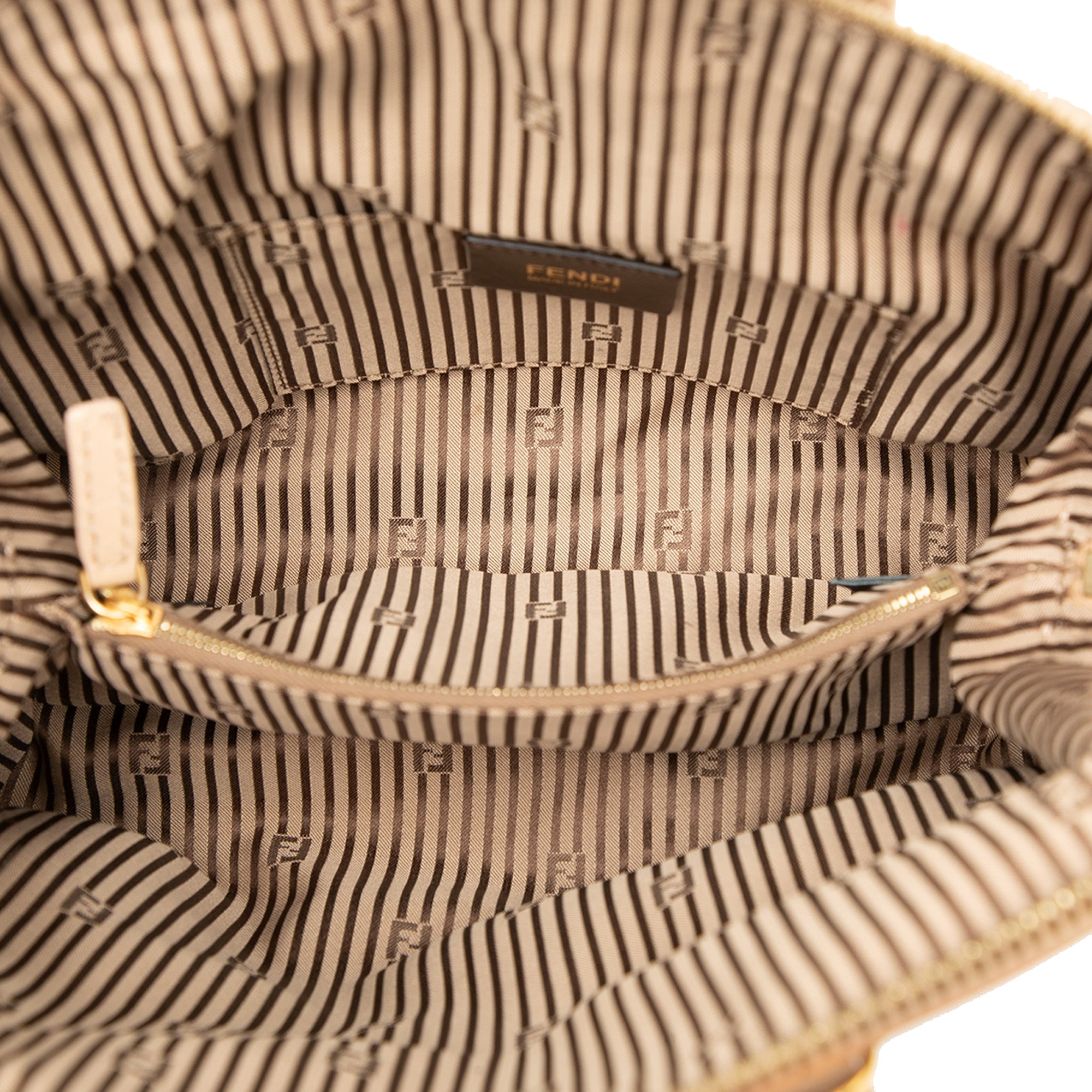 Small Tricolor Leather Chameleon Satchel - Image 4