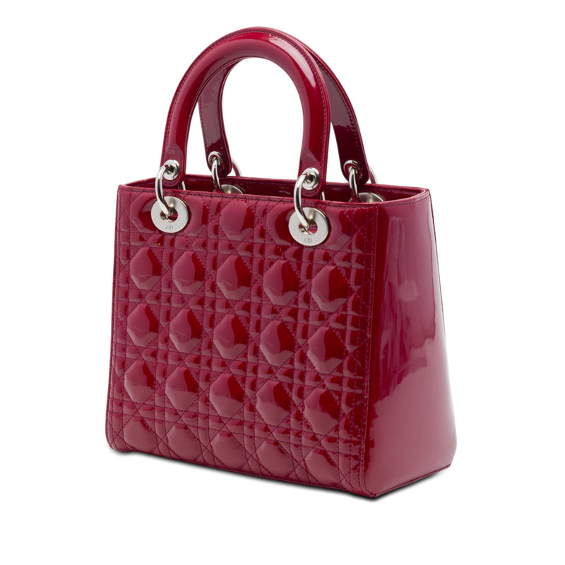Medium Patent Cannage Lady Dior - Image 2