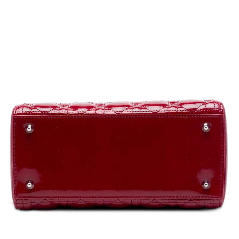 Medium Patent Cannage Lady Dior - Image 3