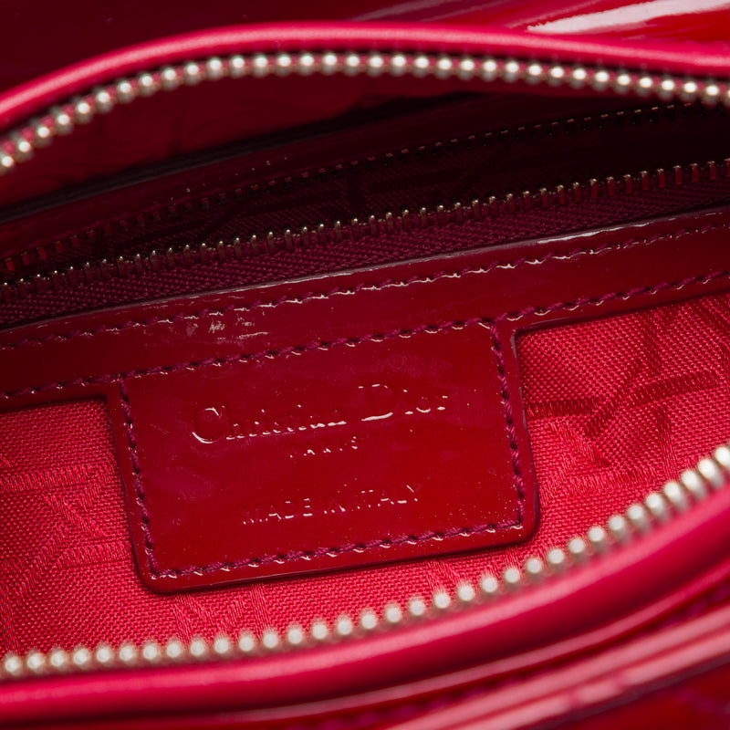Medium Patent Cannage Lady Dior - Image 5