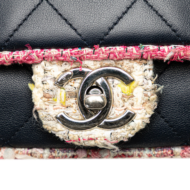 Quilted Lambskin and Tweed Elegant Trim Flap - Image 13