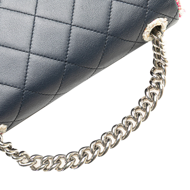 Quilted Lambskin and Tweed Elegant Trim Flap - Image 14
