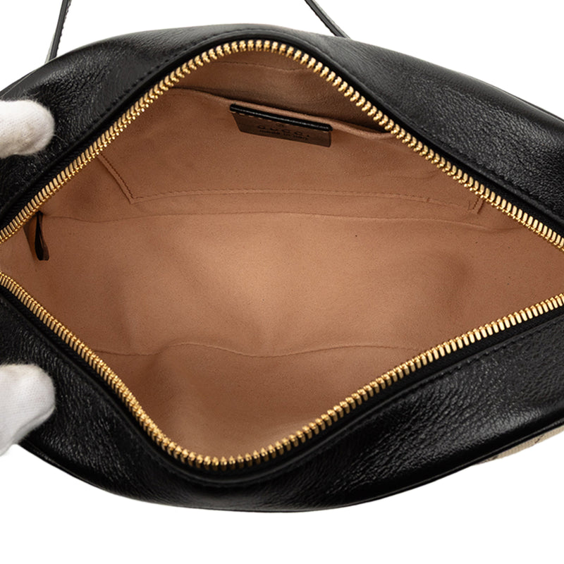 Small GG Marmont Matelasse GG Canvas and Leather Crossbody - Image 4