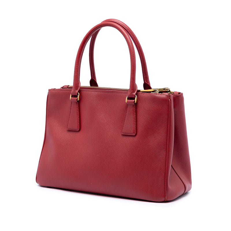 Medium Saffiano Lux Galleria Double Zip Satchel - Image 2