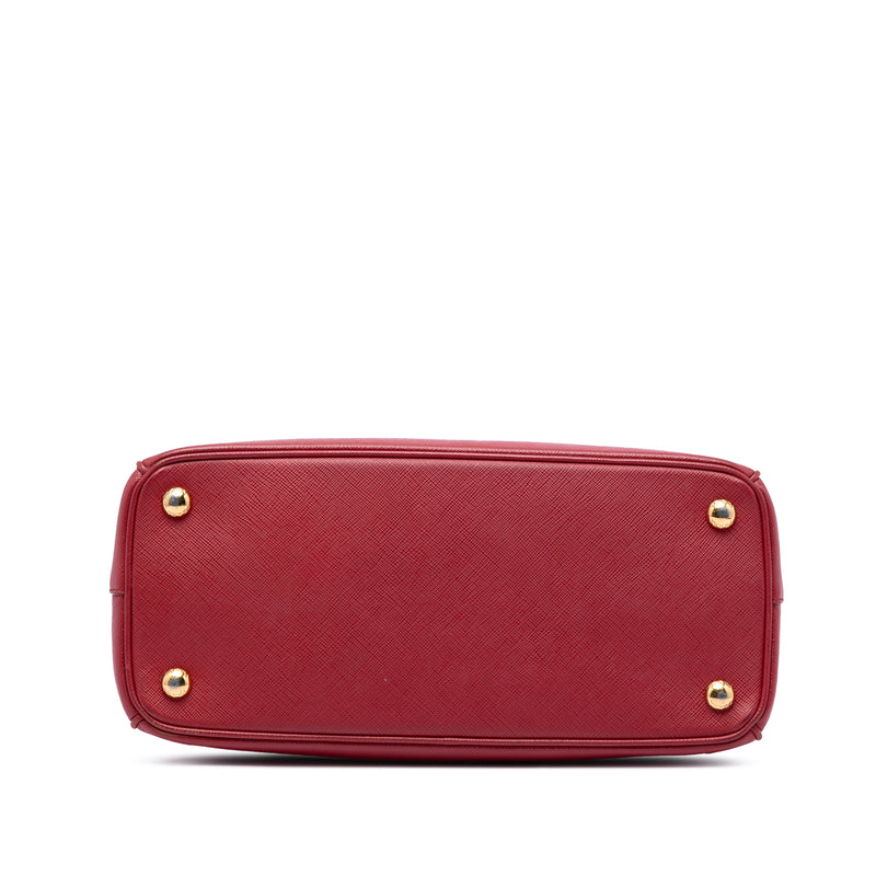 Medium Saffiano Lux Galleria Double Zip Satchel - Image 3