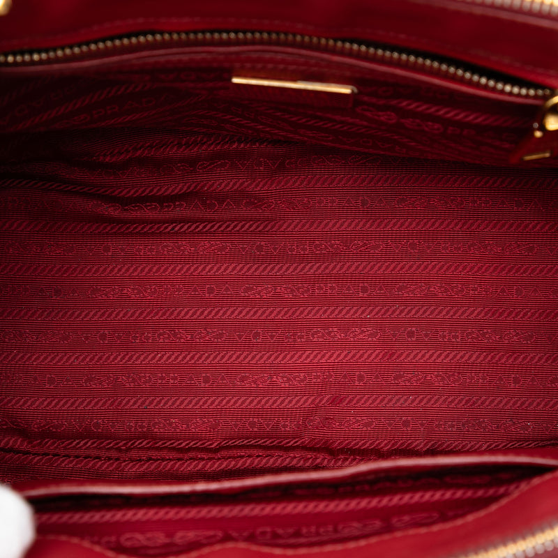 Medium Saffiano Lux Galleria Double Zip Satchel - Image 4