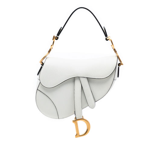 Mini Grained Calfskin Saddle Bag - Image 1