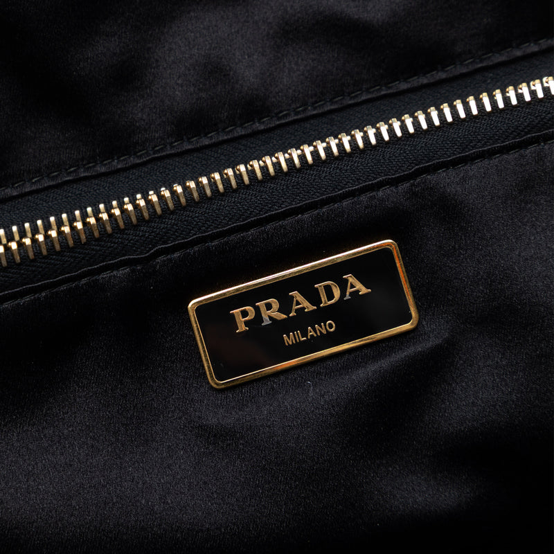 Sequined Satin Stripes Tote - Image 5