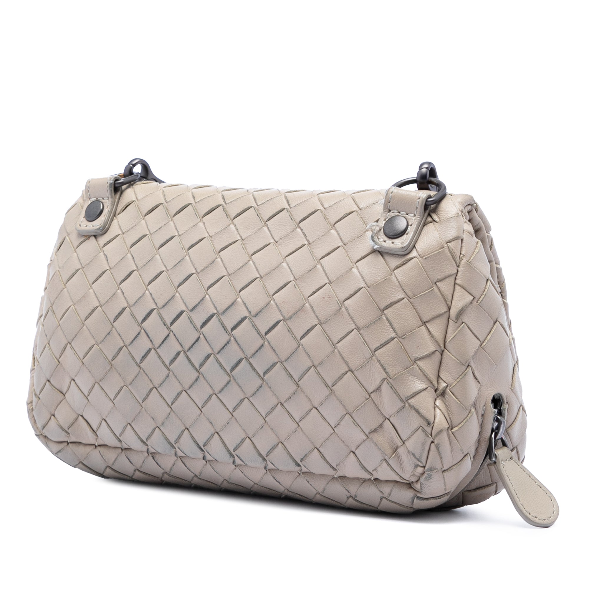 Mini Nappa Intrecciato Expandable Chain Flap Crossbody - Image 2