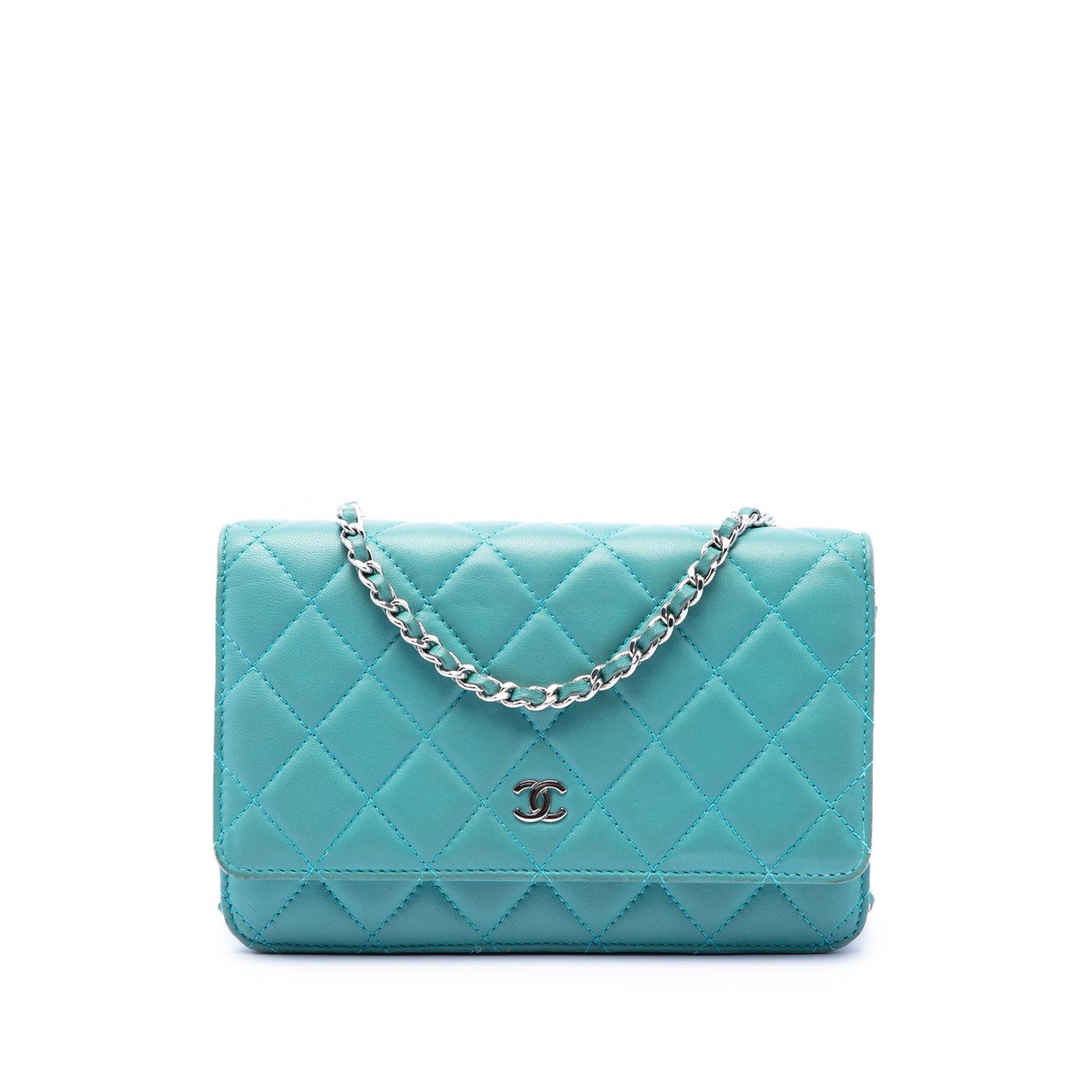 CC Quilted Lambskin Wallet On Chain - Image 1