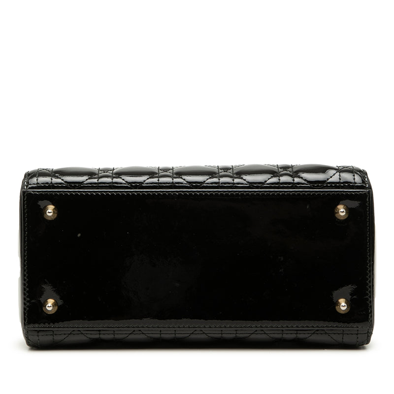 Medium Patent Cannage Lady Dior - Image 3