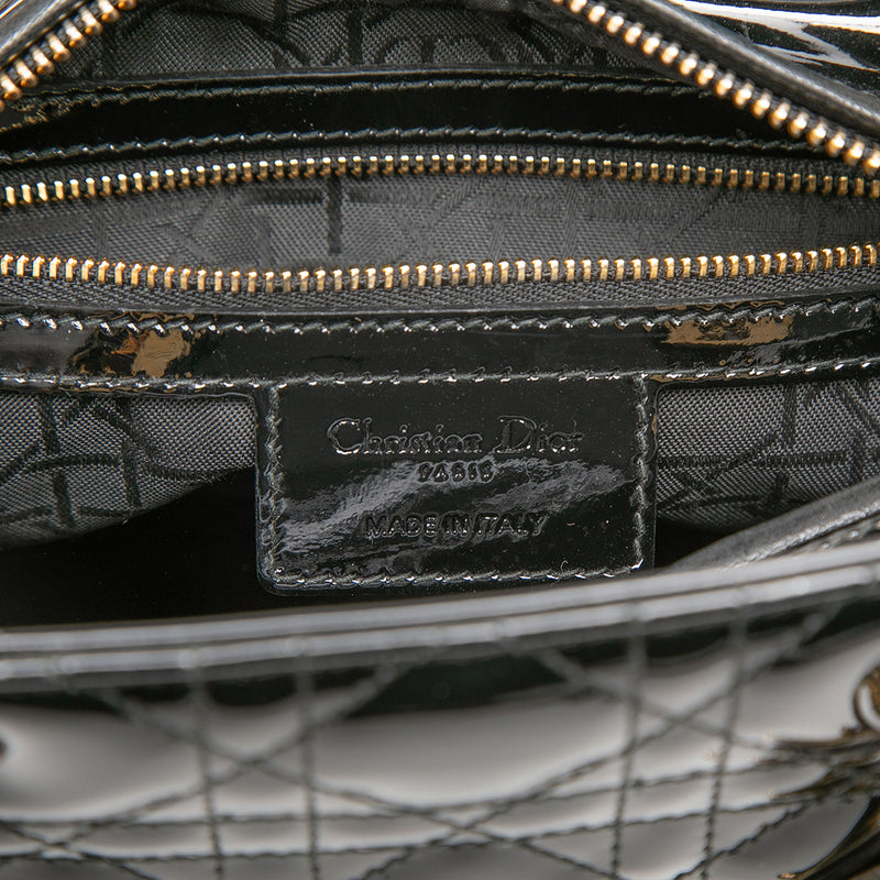 Medium Patent Cannage Lady Dior - Image 5