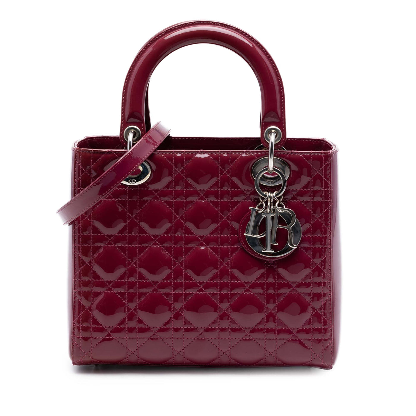 Medium Patent Cannage Lady Dior - Image 1