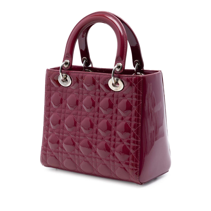 Medium Patent Cannage Lady Dior - Image 2