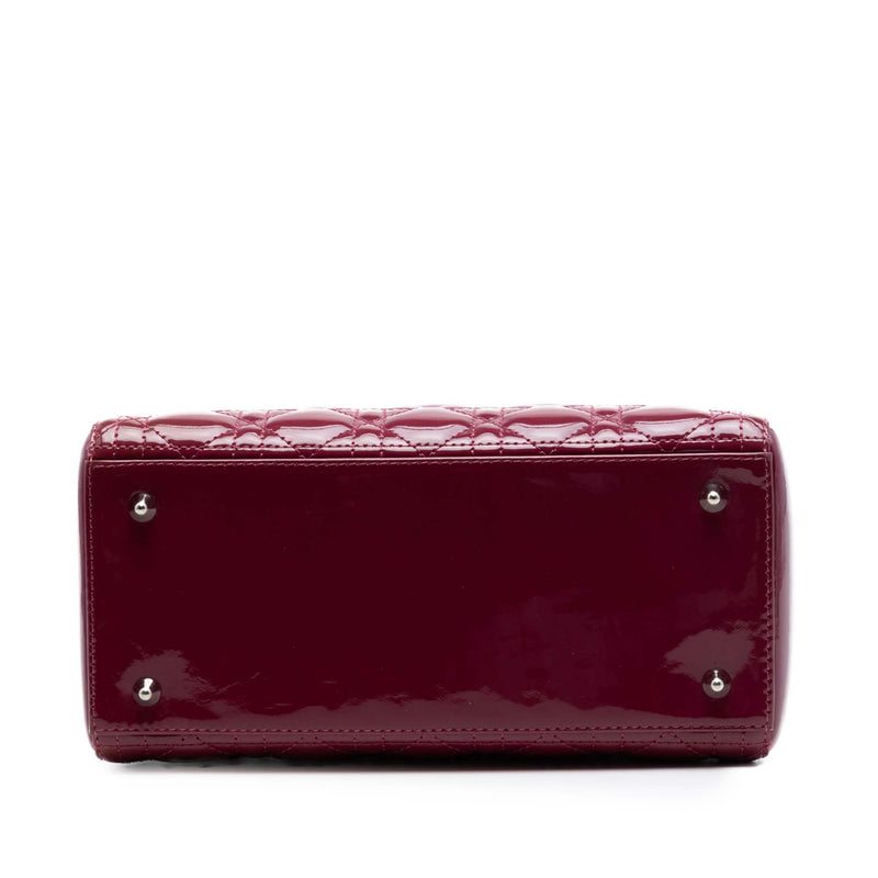Medium Patent Cannage Lady Dior - Image 3