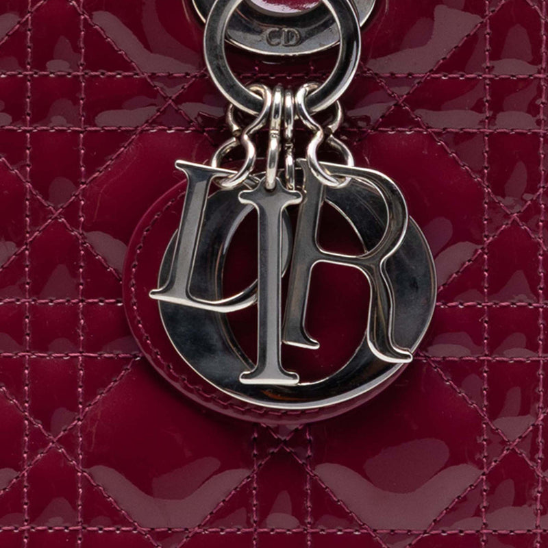Medium Patent Cannage Lady Dior - Image 6