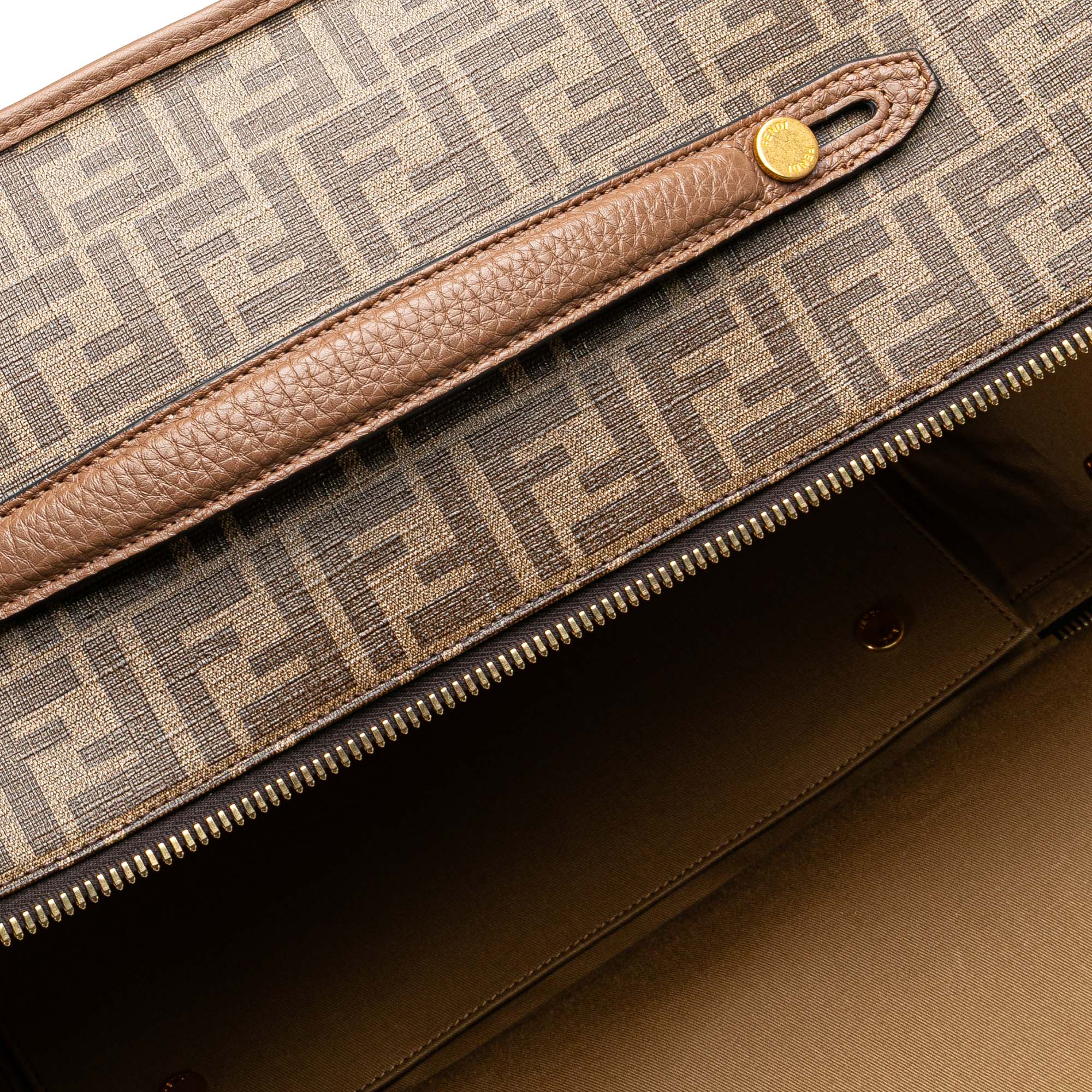 Zucca Coated Canvas Karligraphy Travel Bag - Image 11