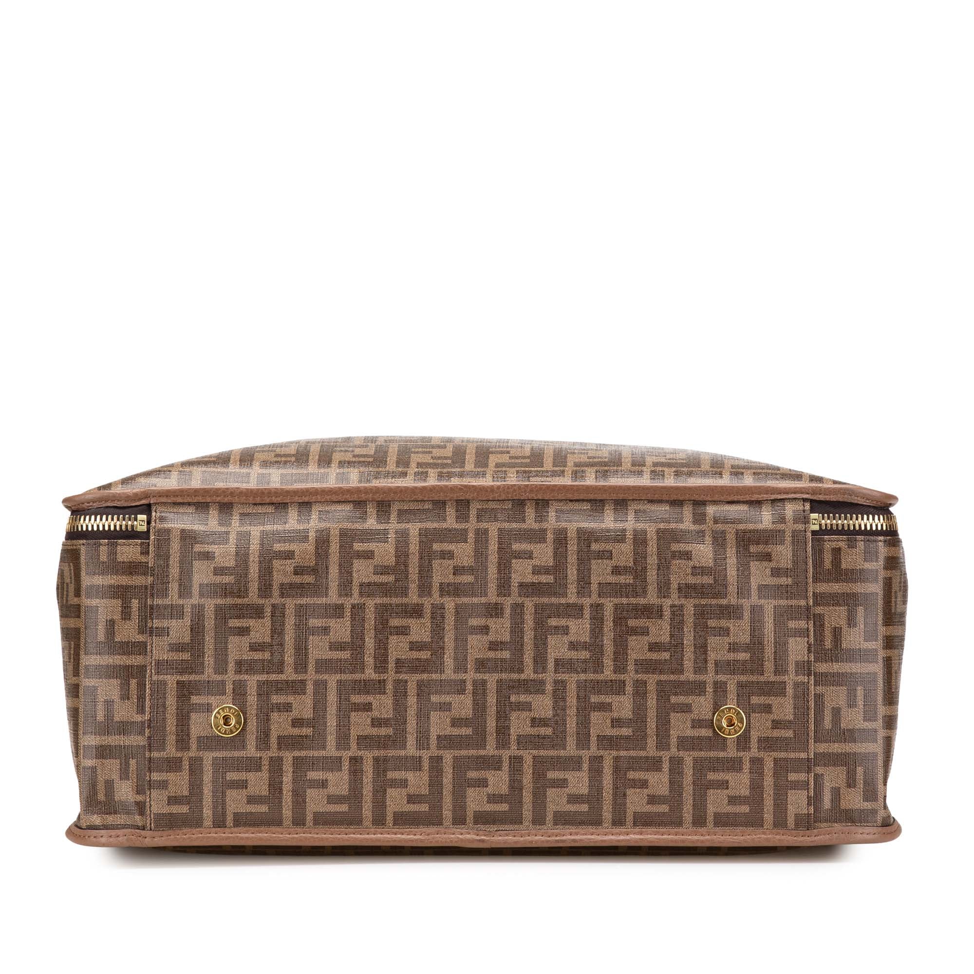 Zucca Coated Canvas Karligraphy Travel Bag - Image 3