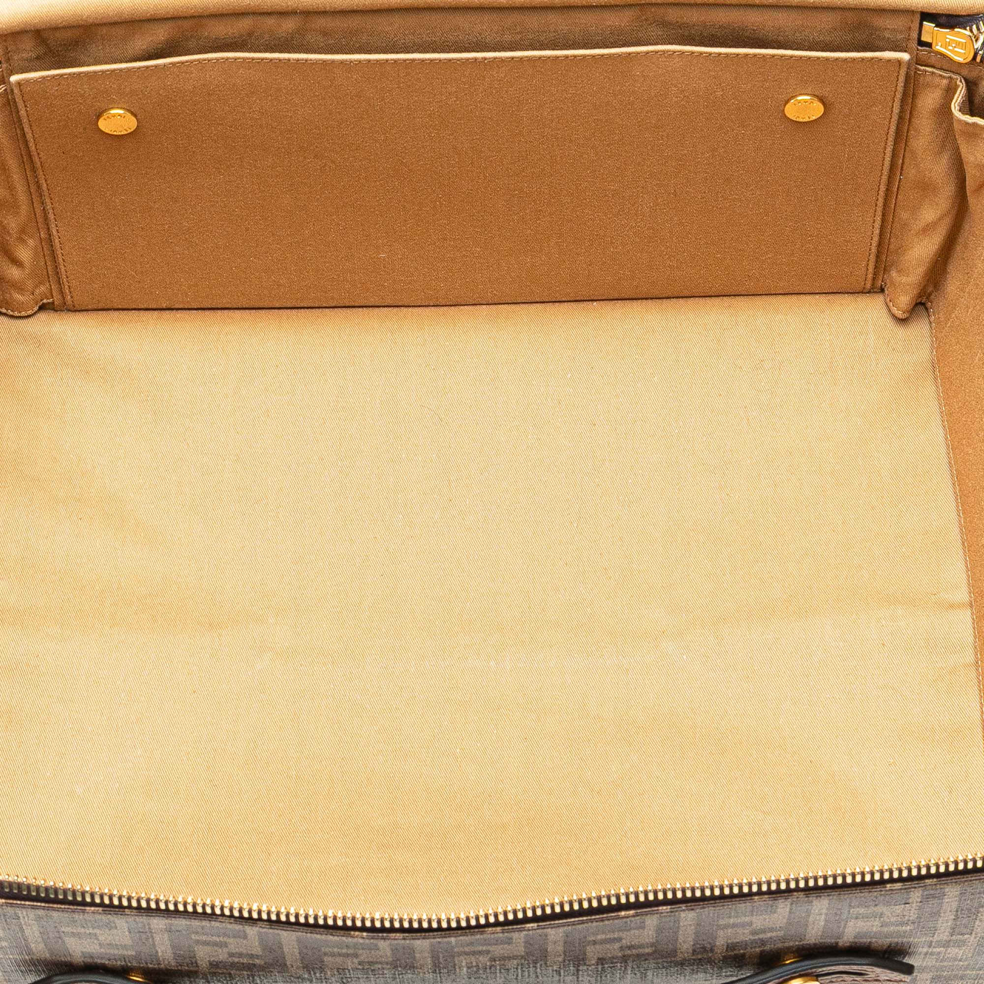 Zucca Coated Canvas Karligraphy Travel Bag - Image 4