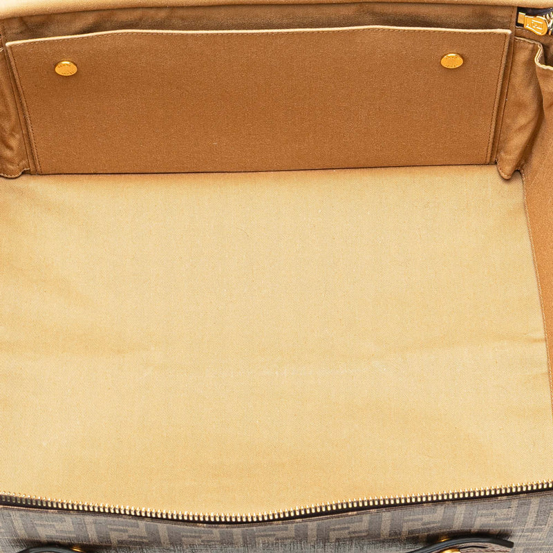 Zucca Coated Canvas Karligraphy Travel Bag - Image 4