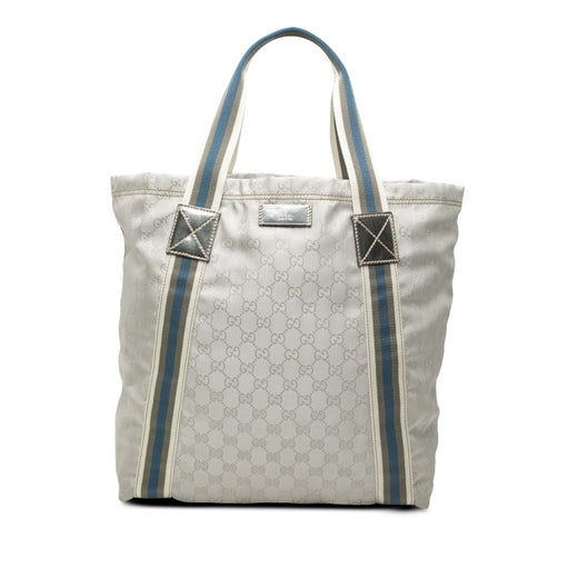 GG Canvas Web Tote - Image 1