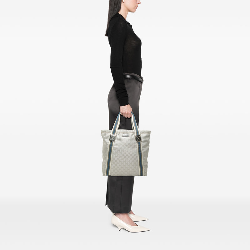GG Canvas Web Tote - Image 6