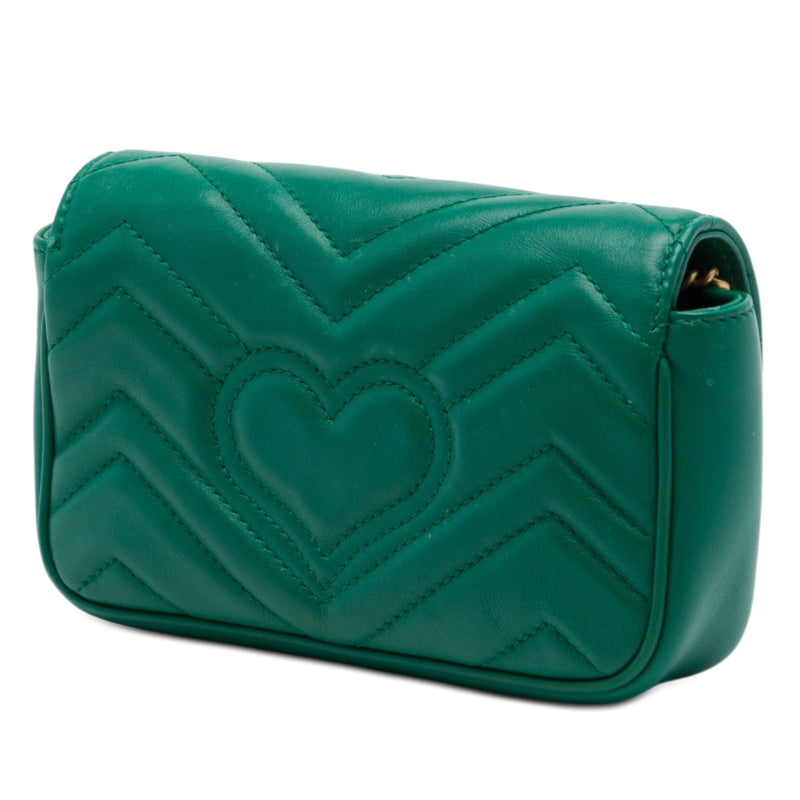 Mini GG Marmont Matelasse Calfskin Flap Crossbody - Image 2